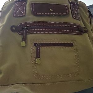 Giani Bernini Canvas Multi Pocketed Purse